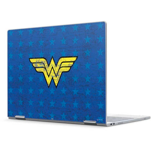 DC Comics Wonder Woman Emblem on Flag Pixelbook Skin